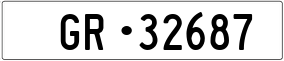 Trailer License Plate